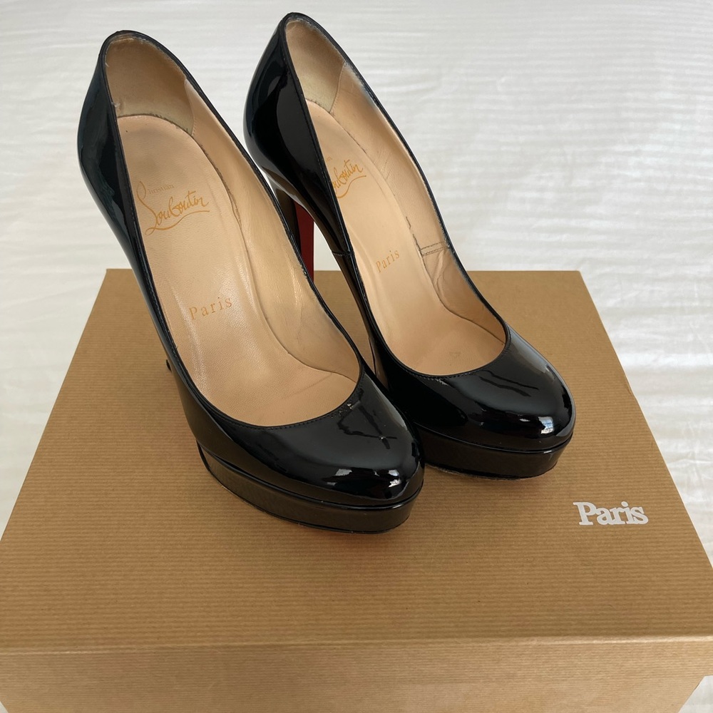 Christian Louboutin Black Bianca Platform Heels